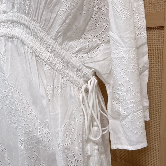 Solid & Striped The Kaftan Maxi Dress Size M White Swim Coverup - Picture 9 of 11